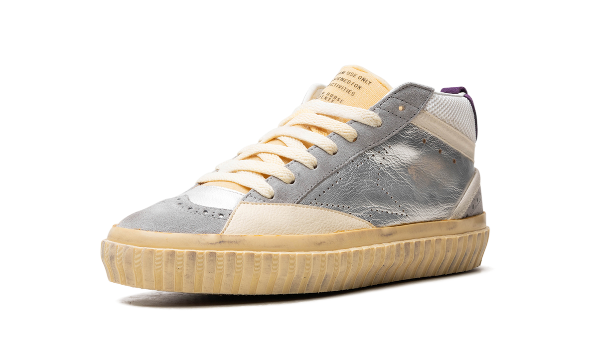 MID STAR LAMINATED AND NET UPPER SUEDE TOE AND SPUR SKATE STAR "SILVER SILVER SCONCE PURPLE" GMF00507.F004361.70270